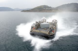 STK106739M
A landing craft air cushion outside of Sasebo, Japan.
