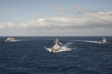 STK106756M
USNS Rainier and guided missile destroyers USS Stockdale and USS William P. Lawrence.