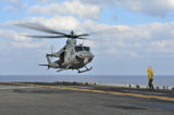 STK106788M
Aviation Boatswain's Mate directs a UH-1Y Venom.