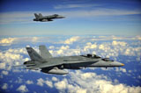 STK106868M
Two Royal Australian Air Force F/A-18 Hornets.