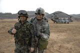 STK107044M
U.S. Army commander, right, and his deputy from the Republic of Korea Army.