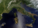 STK200404S
Satellite view of Italy and Southeast France