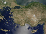 STK200997S
Satellite view of Turkey.