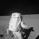 STK201157S
Astronaut walking on the moon.