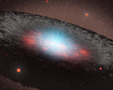 STK201346S
A supermassive black hole at the center of a galaxy.