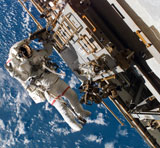 STK201551S
Astronaut participates in extravehicular activity.