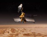 STK202242S
Mars Reconnaissance Orbiter passes above planet Mars.