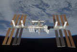 STK202578S
The International Space Station, backdropped by the blackness of space and Earth's horizon.