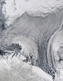STK202625S
Unusual cloud formations over the Barents Sea.