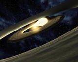 STK202855S
Artist's concept showing a lump of material in a swirling, planet-forming disk.