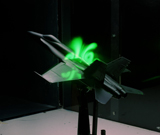 STK203464S
Flow visualization above an F/A-18 model aircraft.