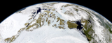 STK203501S
Partial view of Earth showing northern Canada and northern Greenland.