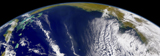STK203502S
Oblique Bermuda's-eye-view of the United States east coast.