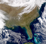 STK203505S
Satellite view of the southeastern United States.