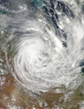 STK203542S
Tropical Cyclone Yasi over Australia.
