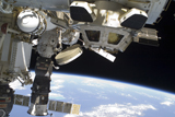 STK203648S
The Cupola of the International Space Station and a docked Russian Progress spacecraft.