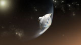 STK203827S
Concept of NASA's Mars Science Laboratory aeroshell capsule as it enters the Martian atmosphere.