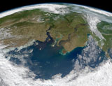 STK204050S
Satellite view of the Ob and Yenisei rivers as they carry sediments into the Kara Sea.
