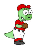 STK600011P
Illustration of a Pachycephalosaurus baseball pitcher.