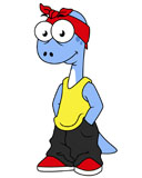 STK600017P
Illustration of a Brontosaurus dressed in hip hop clothing.