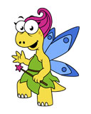 STK600149P
Cartoon illustration of a fairysaur dinosaur.