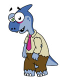 STK600151P
Illustration of a Parasaurolophus dressed up as a zombie.