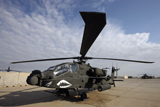 TMO100169M
An AH-64D Apache Longbow Block III on the flight line at Camp Speicher.
