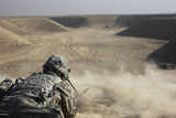 TMO100419M
U.S. Army soldier fires a Barrett M82A1 rifle on a firing range.