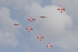 TMO100708M
The Snowbirds 431 Air Demonstration Squadron of the Royal Canadian Air Force.