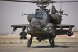 TMO100728M
An AH-64 Apache helicopter returns from a mission over Iraq.