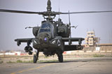 TMO100730M
An AH-64 Apache helicopter returns from a mission over Iraq.