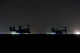 TMO100814M
A pair of special forces CV-22 Osprey aircraft preparing for takeoff, Iraq.