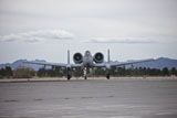 TMO100872M
An A-10 Thunderbolt taxis to the runway at Nellis Air Force Base, Nevada.