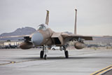 TMO100882M
F-15C Eagles taxi to the runway at Nellis Air Force Base, Nevada.