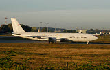 TZG100069M
NATO's Boeing 707 TCA trainer aircraft taxiing at an airfield in Germany.