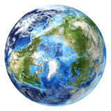 VET200024S
3D rendering of planet Earth, arctic view centered on North Pole.