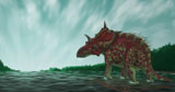 VVA600019P
A Xenoceratops in the shallow waters of a prehistoric river.