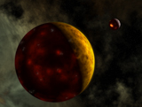 WMY100015S
Artist's concept of a young, turbulent Earth.