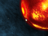 WMY100030S
Artist's concept of an early Earth impact.