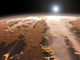 WMY100064S
Artist's concept of the Valles Marineris canyons on Mars.