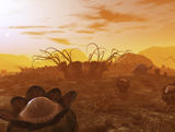 WMY100069S
Artist's concept of animal and plant life on an alien planet.