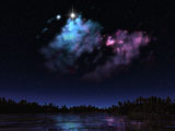 WMY100077S
Artist's concept of a nebula over a hypothetical planet.