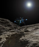 WMY100240S
A manned Asteroid Lander approaches the desolate surface of an asteroid.