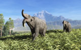 WMY100248P
Deinotherium traverse the rolling plains of what is today Europe.