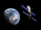 WMY100257S
A manned Soyuz TMA-M spacecraft docked with an extended stay module.
