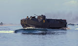 WOD100187M
A South Korean Marine amphibious landing vehicle off Tok Sok Ri beach.