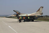 ZDN100066M
An F-16C Barak of the Israeli Air Force undergoing preflight checks.