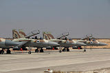 ZDN100075M
A line of F-15I Ra'am of the Israeli Air Force at Hatzerim Air Force Base.