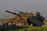 ZDN100110M
An Israel Defense Force Merkava Mark IV main battle tank.