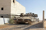 ZDN100137M
An Israel Defense Force Merkava Mark II main battle tank in urban warfare.
